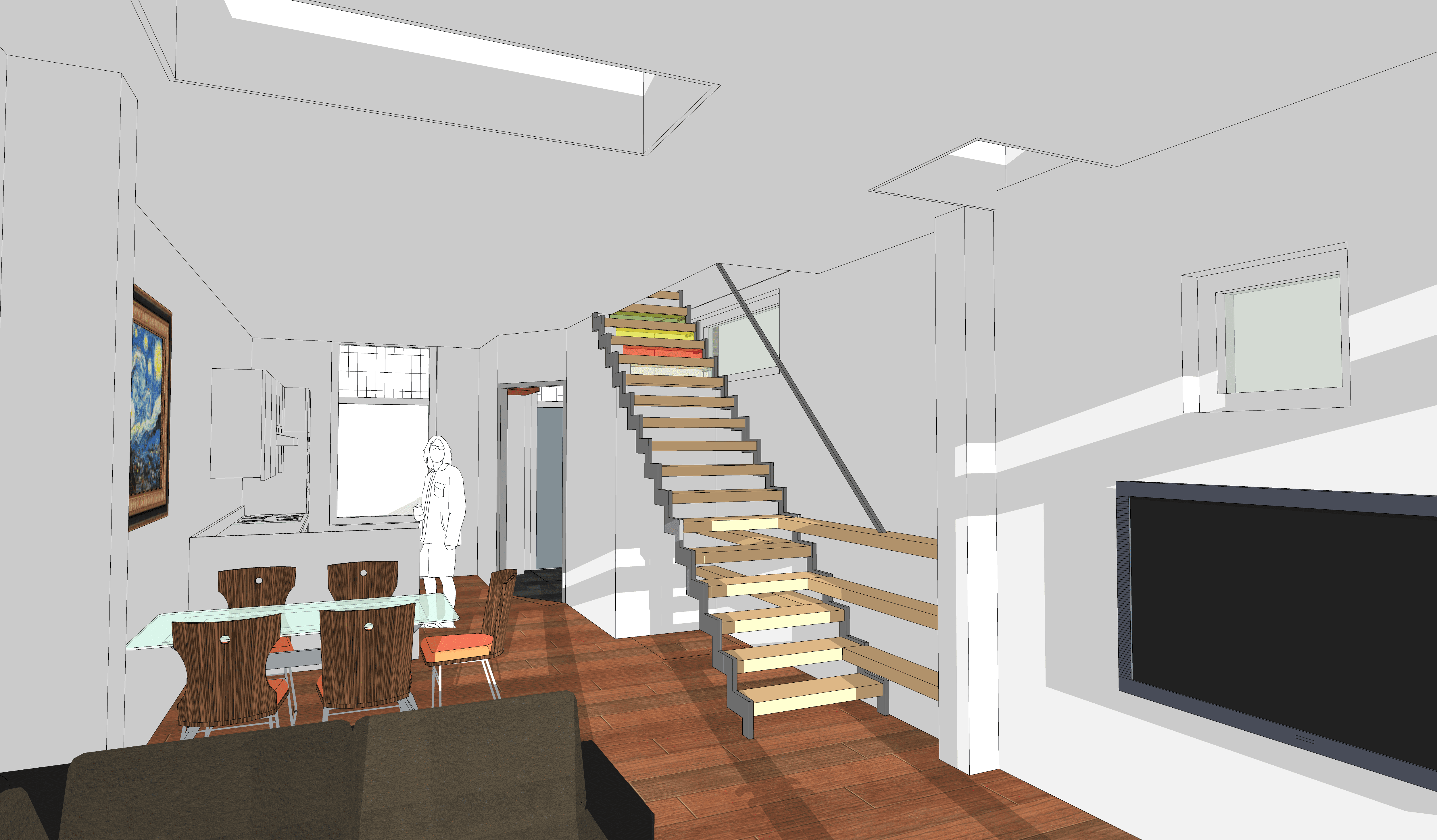 Interieur woonkamer / keuken