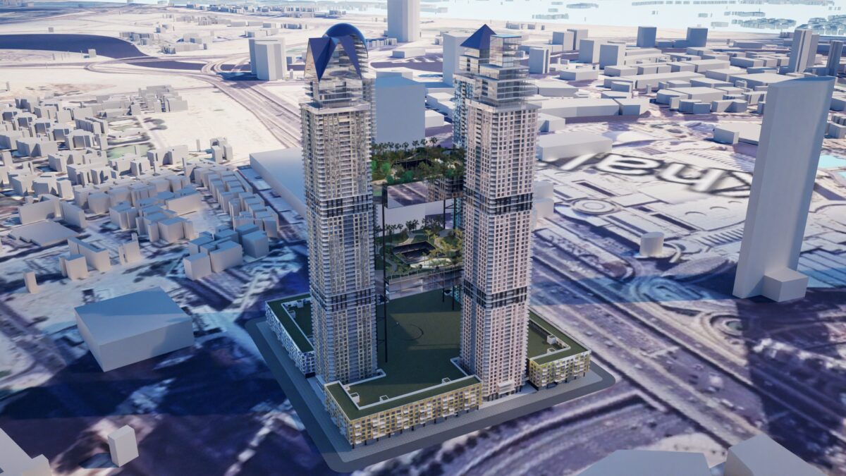 Four Faces : een complete stad van 245 meter hoog